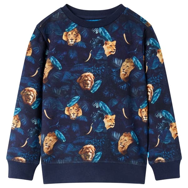 Børnesweatshirt, marineblå, 128