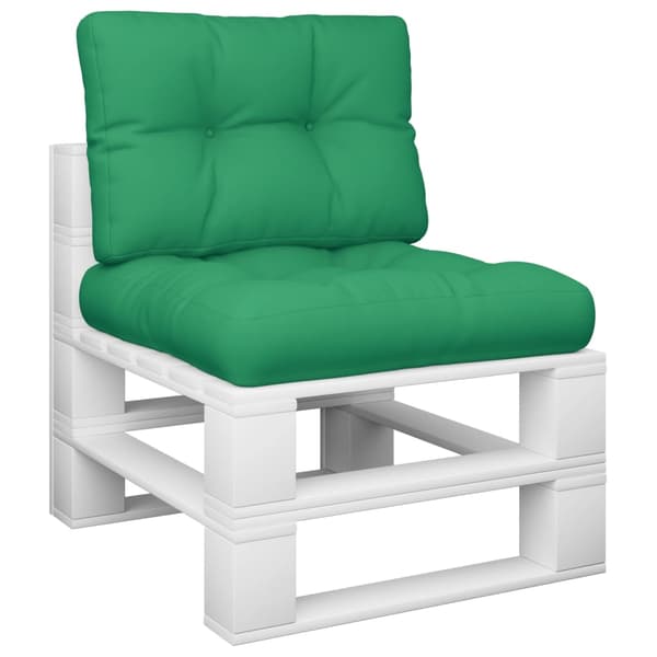 vidaXL Pallsoffkuddar, set om 2, gröna, tyg