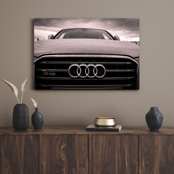 Canvastavla Barn Audi Bil 80x50