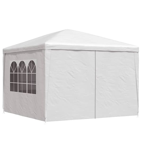 vidaXL Partytält 3 x 3 m vit