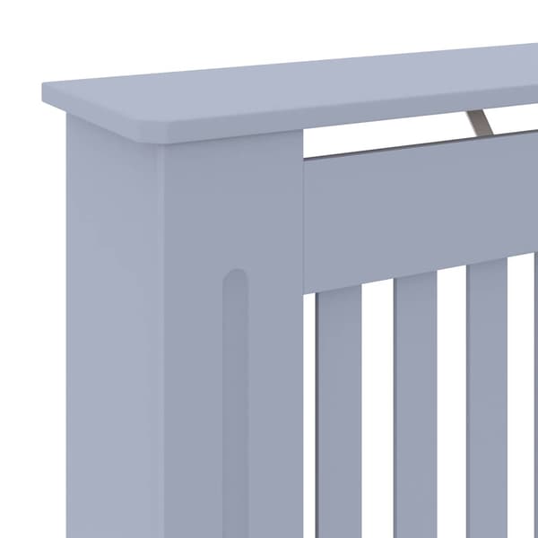 vidaXL radiatordæksel, MDF, grå, 78 cm