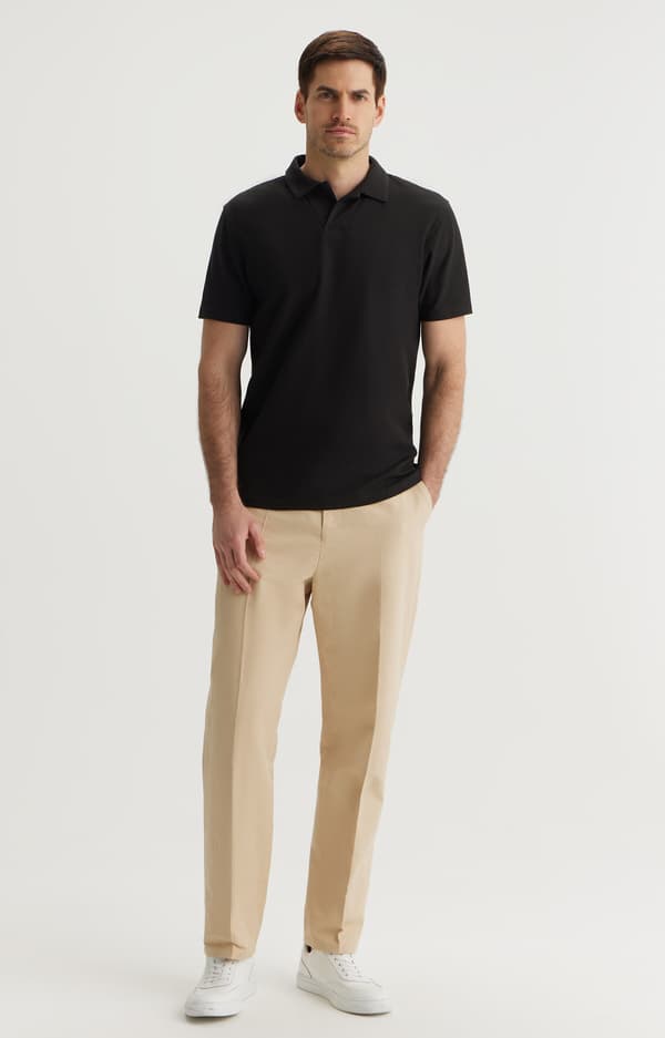 Sort polo XL