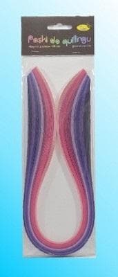 Quillingstrimler 3 mm x 50 cm lyserøde 100 stk.