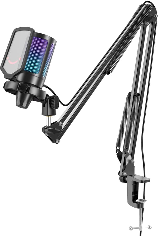Fifine A6T USB svart kondensatormikrofon