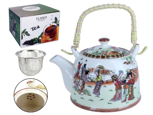 Keramisk elkedel med infuser