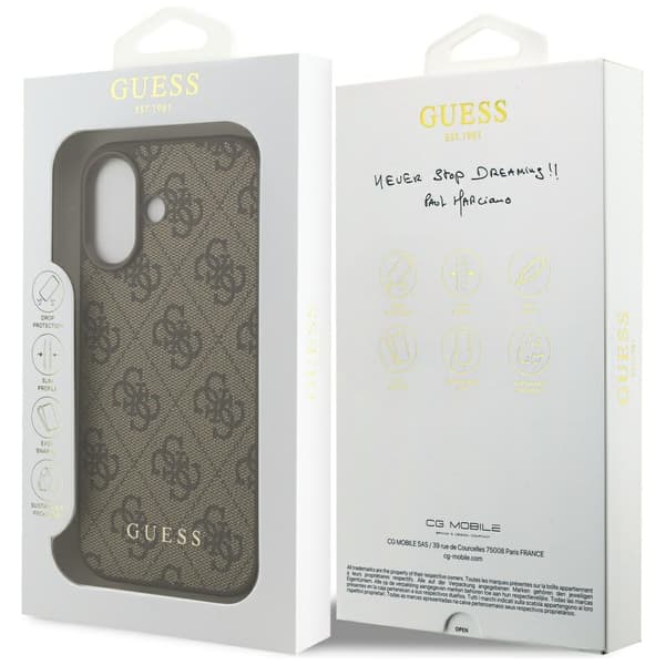 Guess 4G Classic cover til iPhone 17 brunt