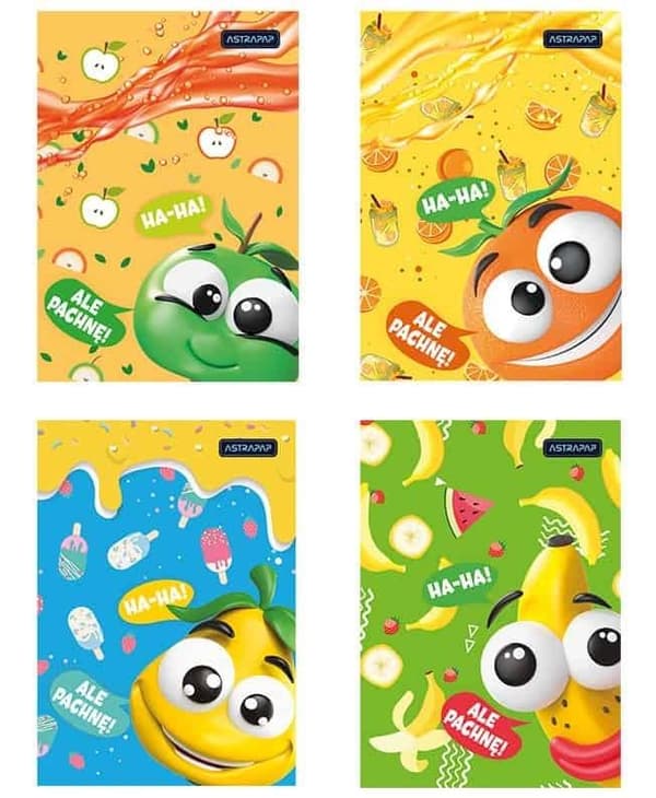 Kansio kuminauhalla A4 Frutos Astrapap mix