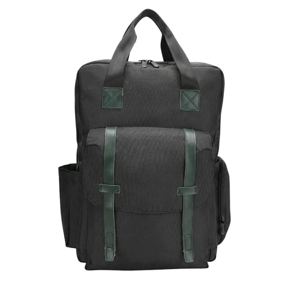 Frisørrygsæktaske til tilbehør, rummelig sort Satchel