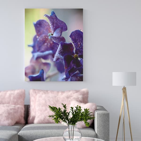 Canvastavla Botanik Hortensiablomma 40x80 cm