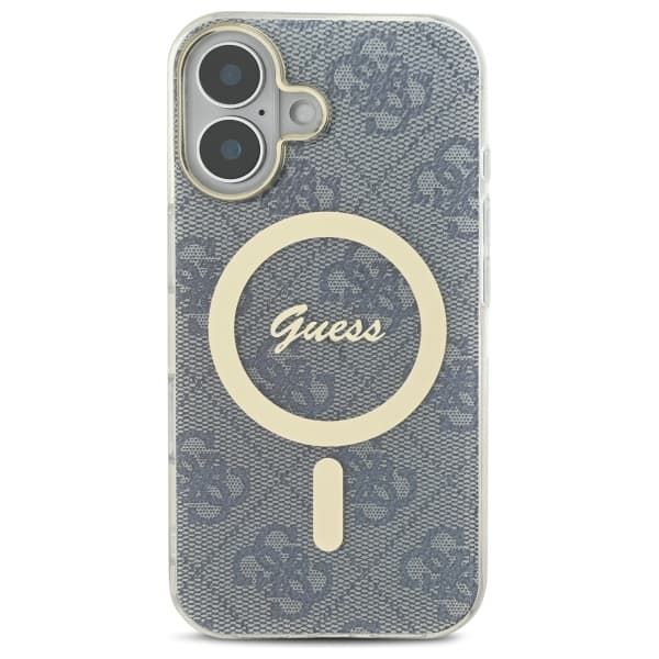 Guess IML 4G MagSafe-etui til iPhone 16, blå
