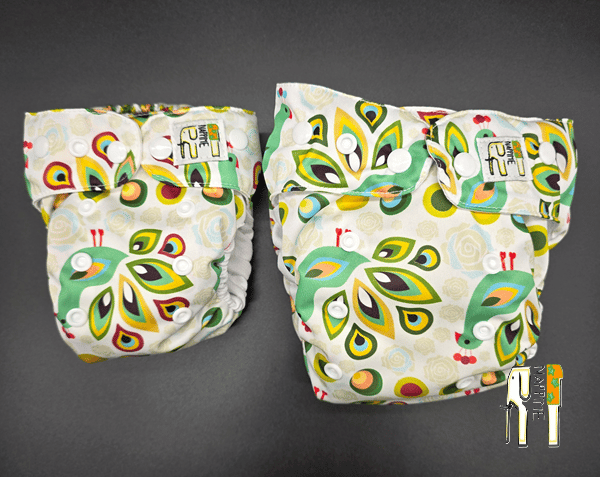 NappiMe MINI POCKET MICROFLEECE PEACOCK Genanvendelige Bleer