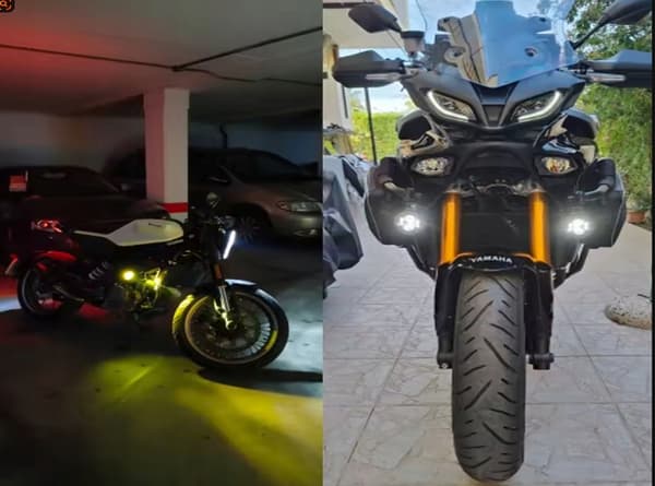 LED motorcykellys høj/lav