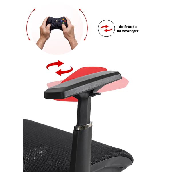 LITOS Sort Moderne Ergonomisk Drejelig Kontorstol