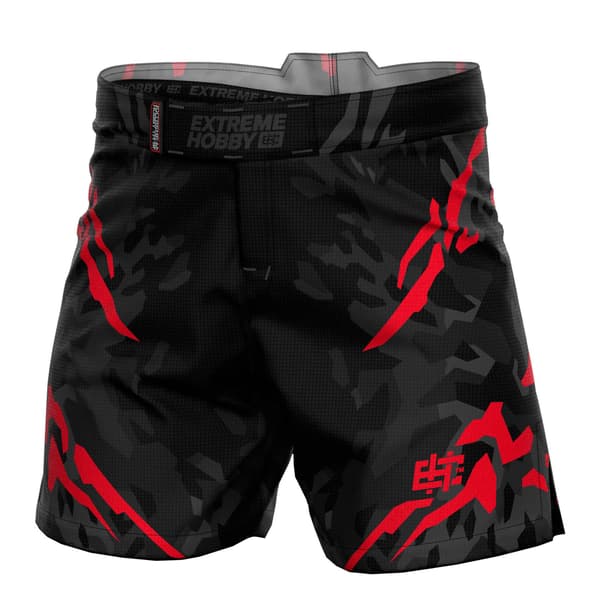 Extreme Hobby Athletic -shortsit, musta ja punainen, S