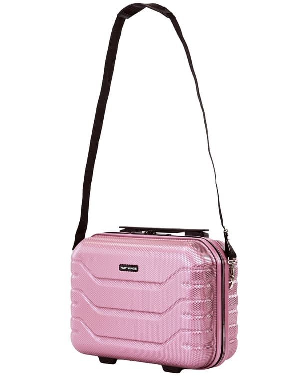 Wings CRAKE resefodral sminkväska 14" roséguld