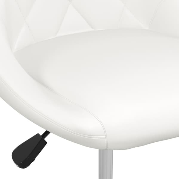 vidaXL spisebordsstol, hvid, kunstlæder