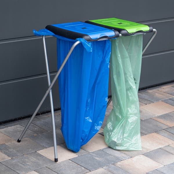 ECOselect 2 GREEN-BLUE jätesäkkien jalusta/runko