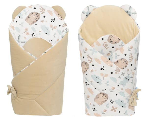 Babysvøb FLØJLS cappuccino med beige pindsvin