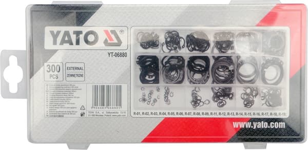 Set externa Seger-ringar 300 st YT-06880 YATO