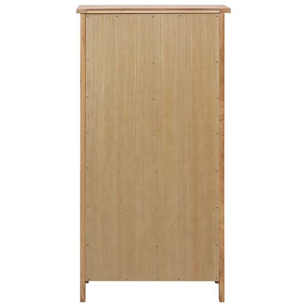 vidaXL skoskab 76 x 37 x 105 cm massivt egetræ