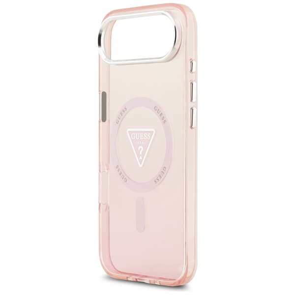 Guess IML Gradient Triangle Logo MagSafe-skal till iPhone Air Rosa