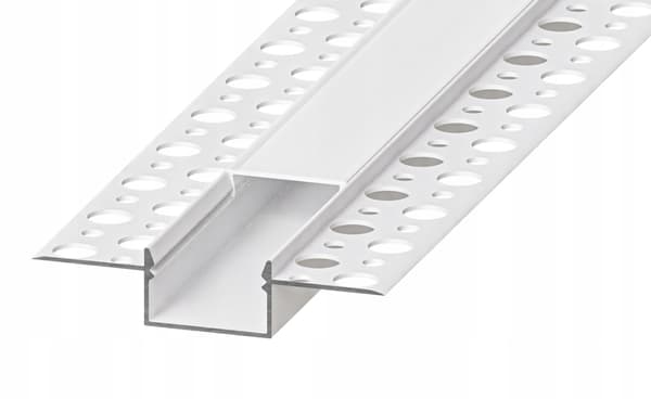 Aluminium LED-profil til gipsplader + lampeskærm 1,5m AKS