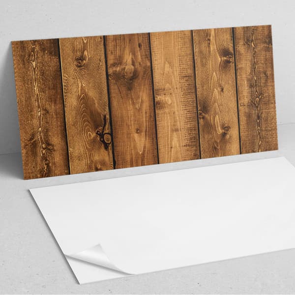 Vinylväggpanel för modern inredning 120x60 cm träskiva textur