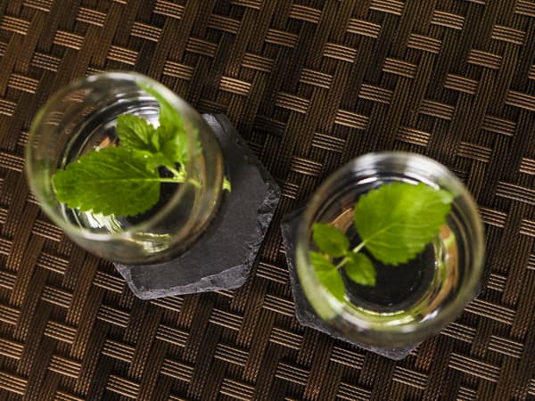 Set med 4 stenbrickor - Hexagonal, Marocko (CARMANI)
