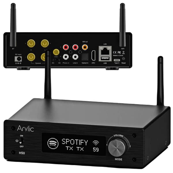 Arylic H50 forstærker integreret med netværksfunktioner, HDMI ARC