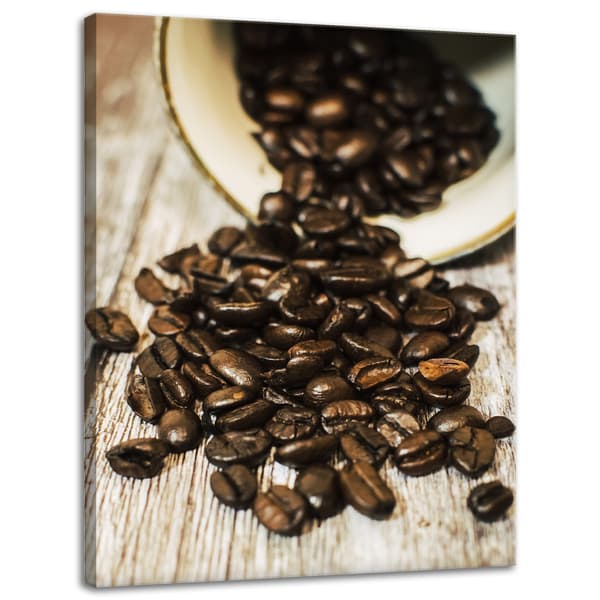 Lærredstryk Køkken Kaffebønner 30x40 cm