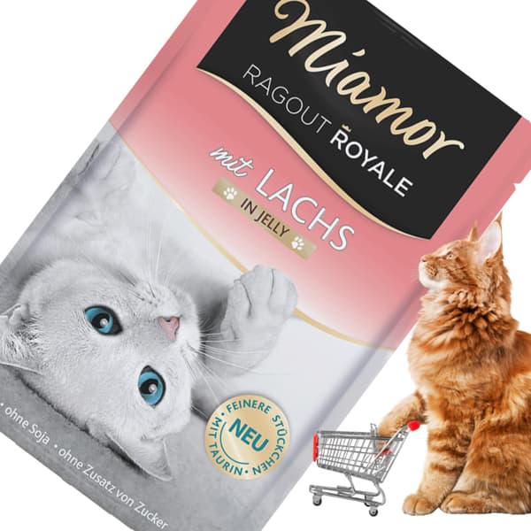 Miamor Royale med laks - vådfoder laks i gelé 100g