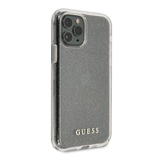 Guess Glitterskal till iPhone 11 Pro, Silver