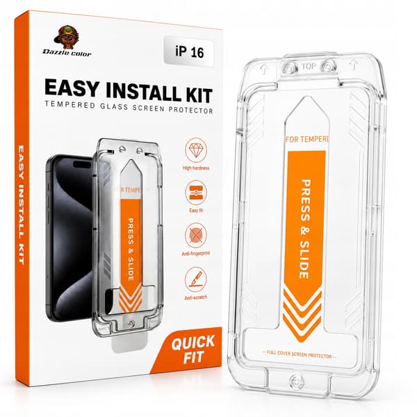 HD-härdat glas med applikator för iPhone 15 Pro Max