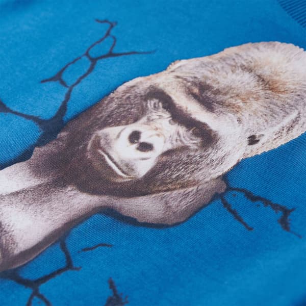 Barn långärmad T-shirt, mörkblå, 116