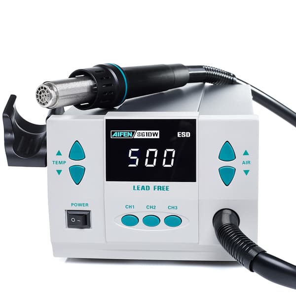 AIFEN 861DW 1000W varmluftloddestation + varmluftkolbeholder