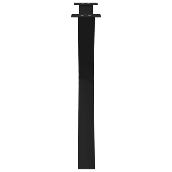 vidaXL spisebordsben, 3 stk., sort, 90x(72-73) cm, stål