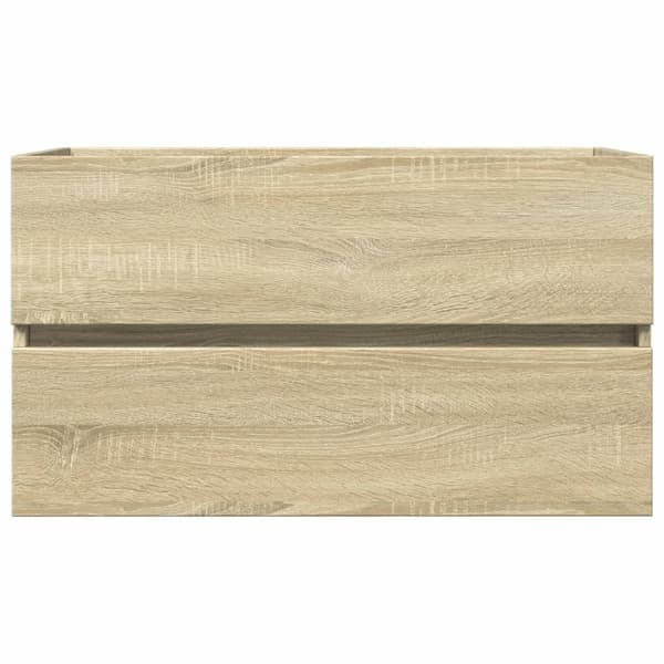 vidaXL håndvaskskab Sonoma eg 80x38,5x45 cm spånplade