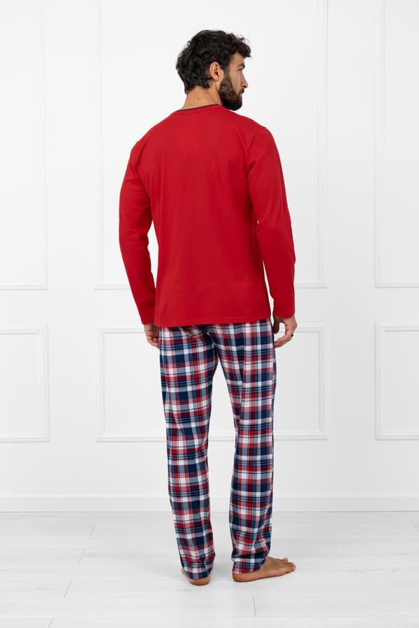 Oland herrpyjamas långärmad, långbyxor XL