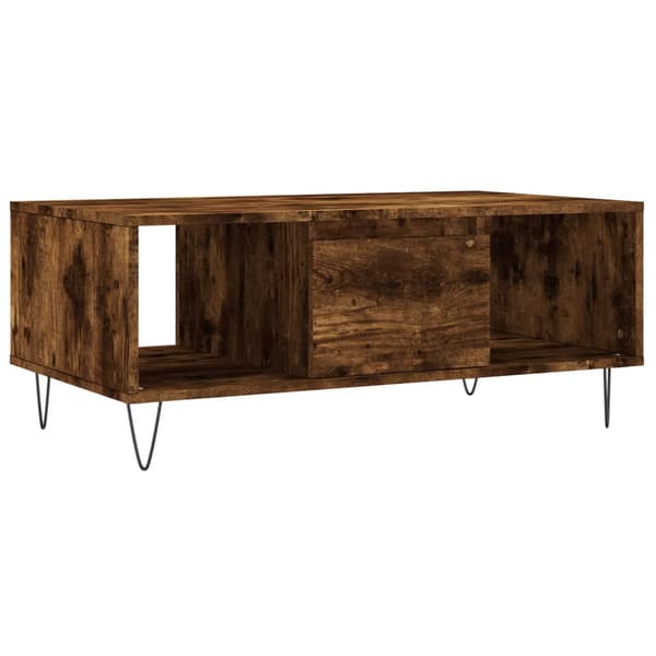 vidaXL sofabord røget eg 90x50x36,5 cm