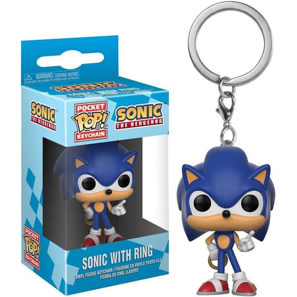 Funko POP Nøglering Sonic Sonic med Ring Nøglering Samlerfigur