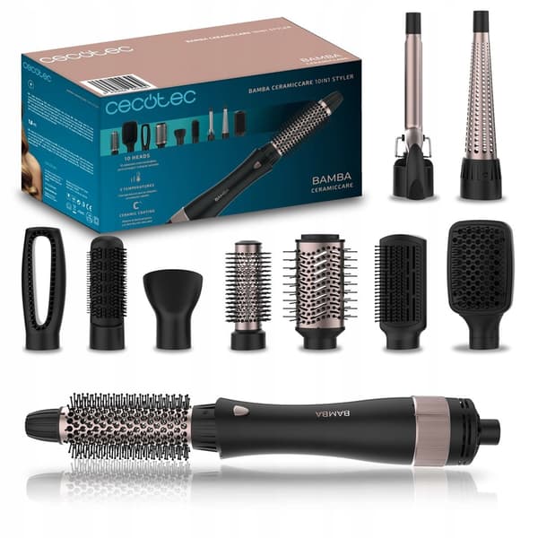 Cecotec Bamba CeramicCare 10in1 Styler -kiharrin ja kuivaaja