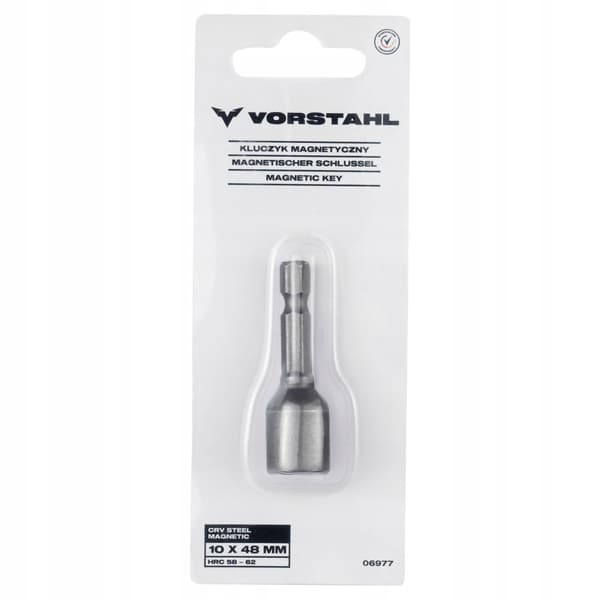 Bitspiss MAGNETISK NØGLEHOLDER CrV STÅL > 6 x 48 mm < Vorstahl