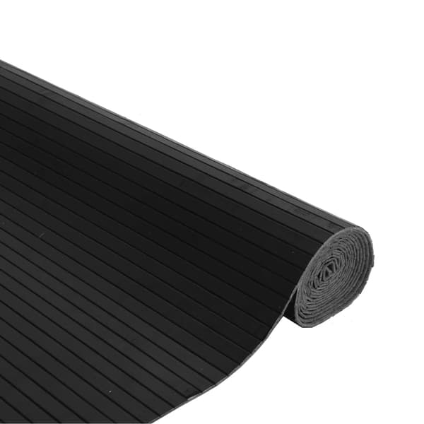 vidaXL Rektangulär matta, svart, 80x200 cm, bambu