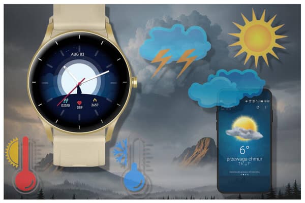 Smartklocka unisex GRAVITY GT2-4 - Bluetooth-samtal, egna skivor (sg019d)