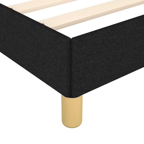 vidaXL sengestel uden madras sort 90x200 cm stof