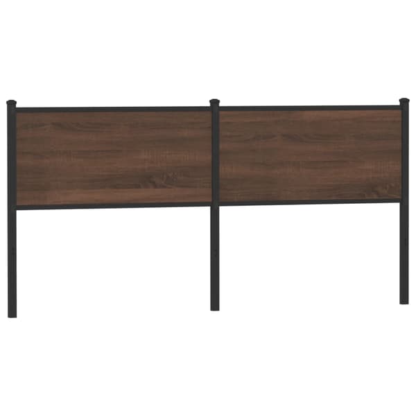 vidaXL sengegavl i brunt egetræ 180 cm