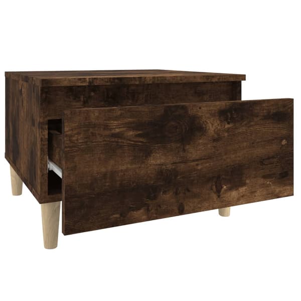 vidaXL sidebord røget eg 50x46x35 cm