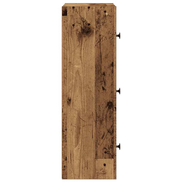 vidaXL bogreol, antik træ, 40x24x77 cm