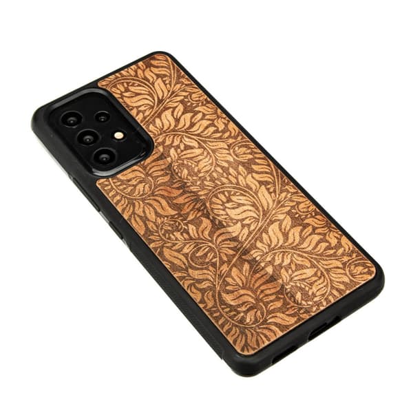 Træcover med æbletræsblade til Samsung Galaxy A73 5G