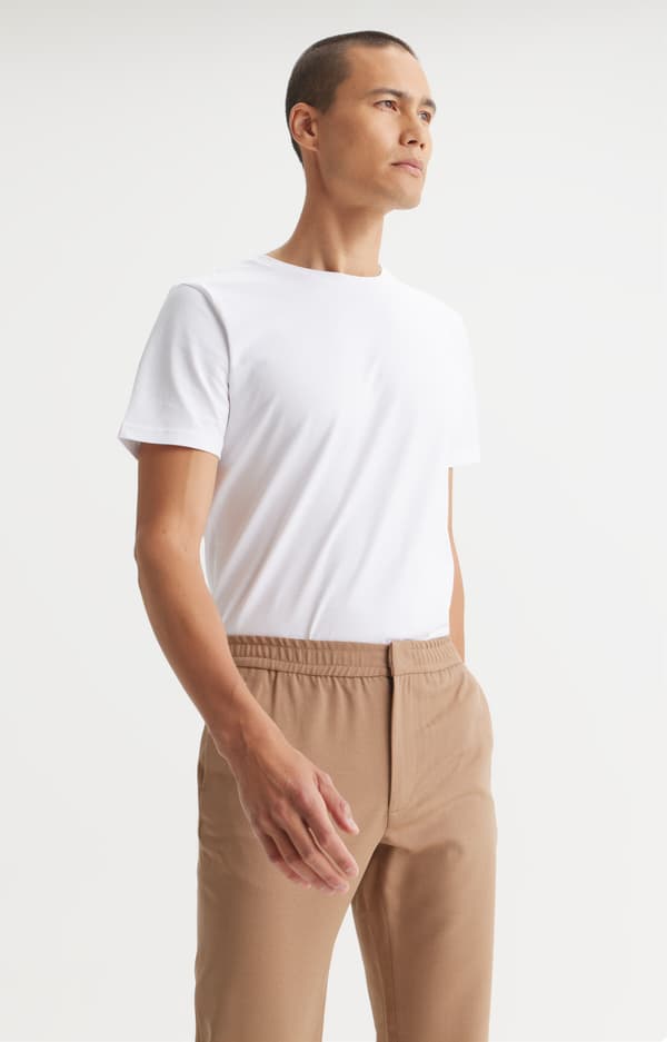 Slim fit chinos med uld 34/32